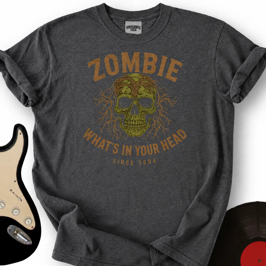 Printify T-Shirt Dark Heather / S Zombie Head T-Shirt