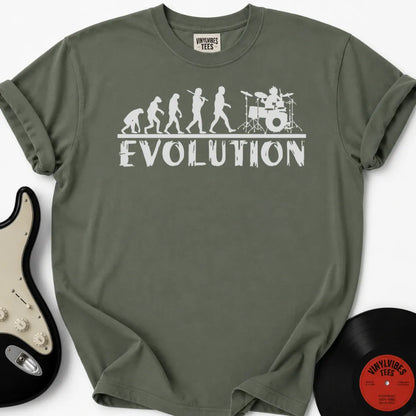 Printify T-Shirt Moss / S Drummer Evolution Premium T-Shirt