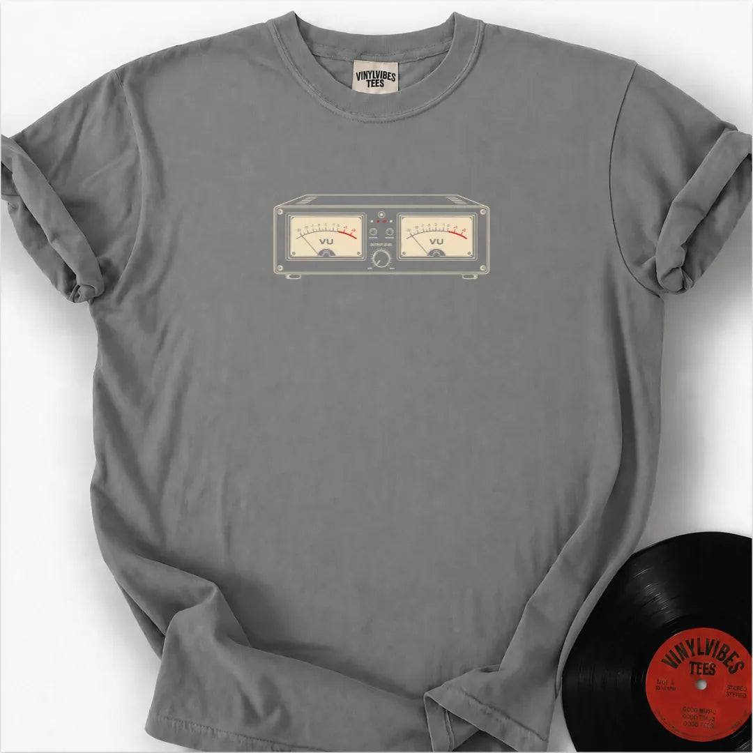 Printify T-Shirt Granite / S Analog Vu Meter Premium T-Shirt
