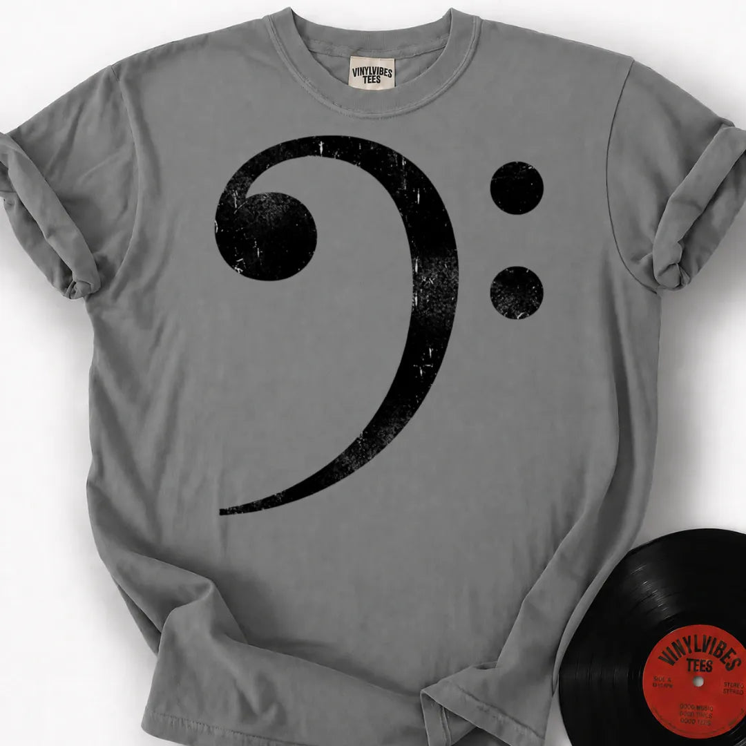 Printify T-Shirt Granite / S Bass Clef Premium T-Shirt