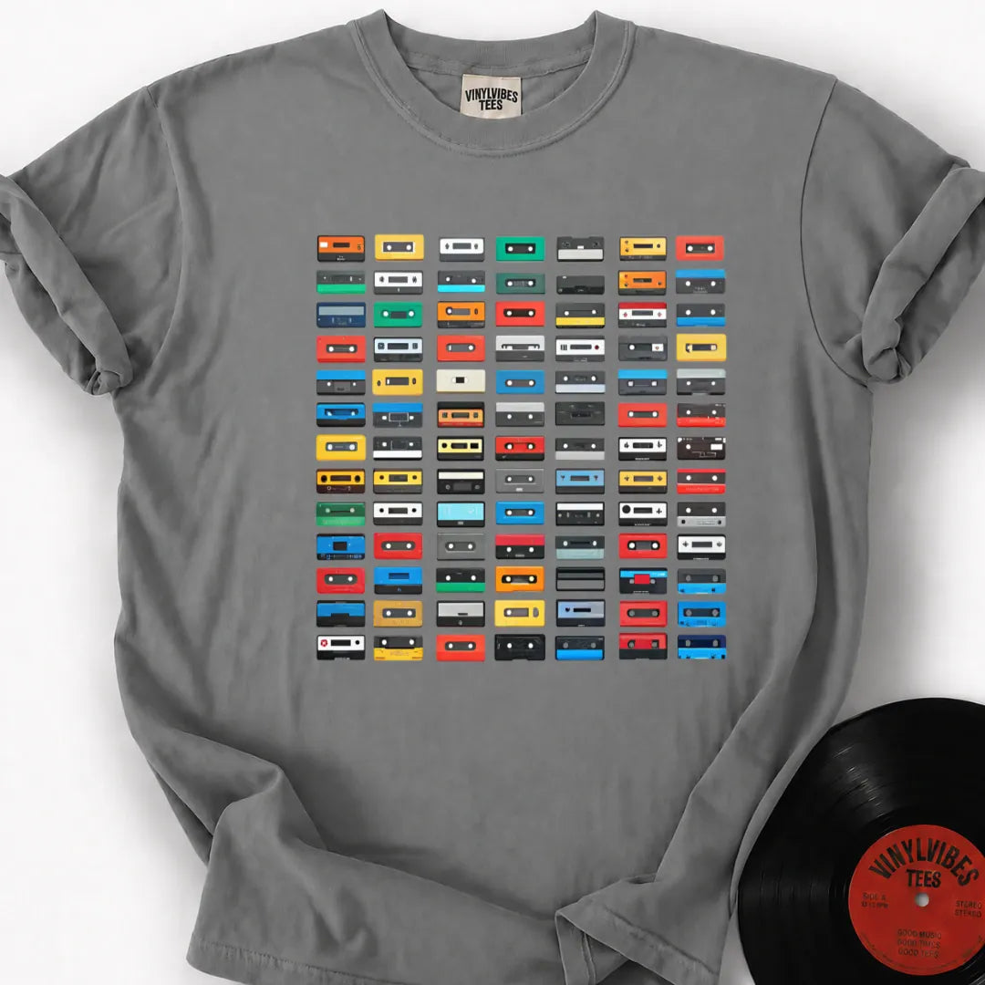 Printify T-Shirt Granite / S Casette Hoarder Premium T-Shirt