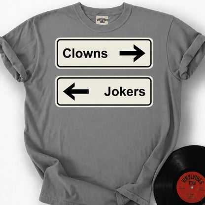 Printify T-Shirt Granite / S Clowns To The Left Premium T-Shirt