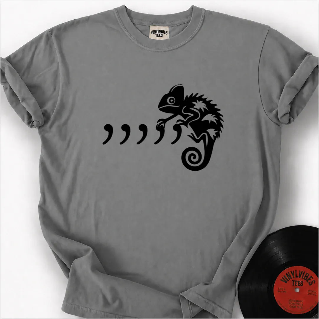 Printify T-Shirt Granite / S Comma Chameleon Premium T-Shirt