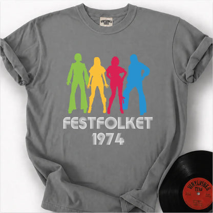 Printify T-Shirt Granite / S FESTFOLKET Premium T-Shirt