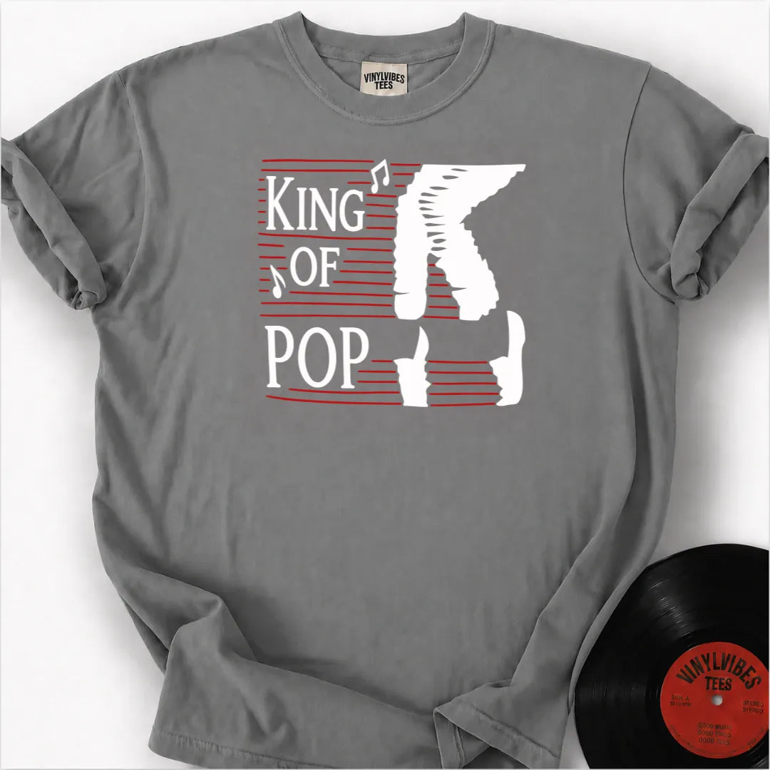 Printify T-Shirt Granite / S King Of Pop Premium T-Shirt