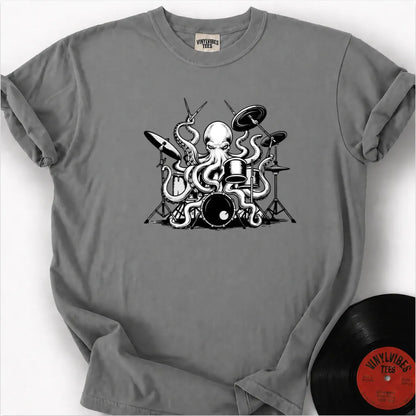 Printify T-Shirt Granite / S Kraken The Beats Premium T-Shirt