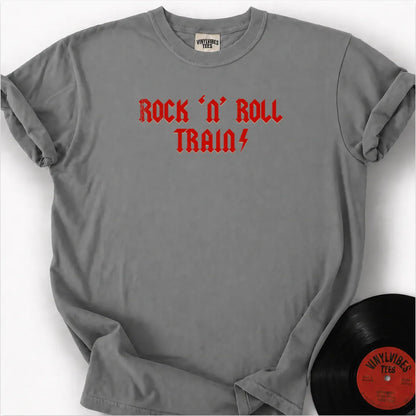 Printify T-Shirt Granite / S Rock 'n roll train Premium T-Shirt