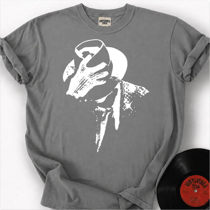 Printify T-Shirt Granite / S Shadowed Fedora Premium T-Shirt