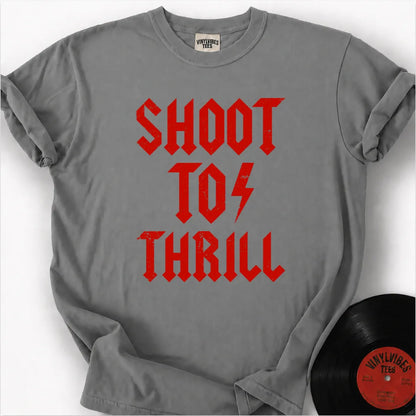 Printify T-Shirt Granite / S Shoot to thrill Premium T-Shirt