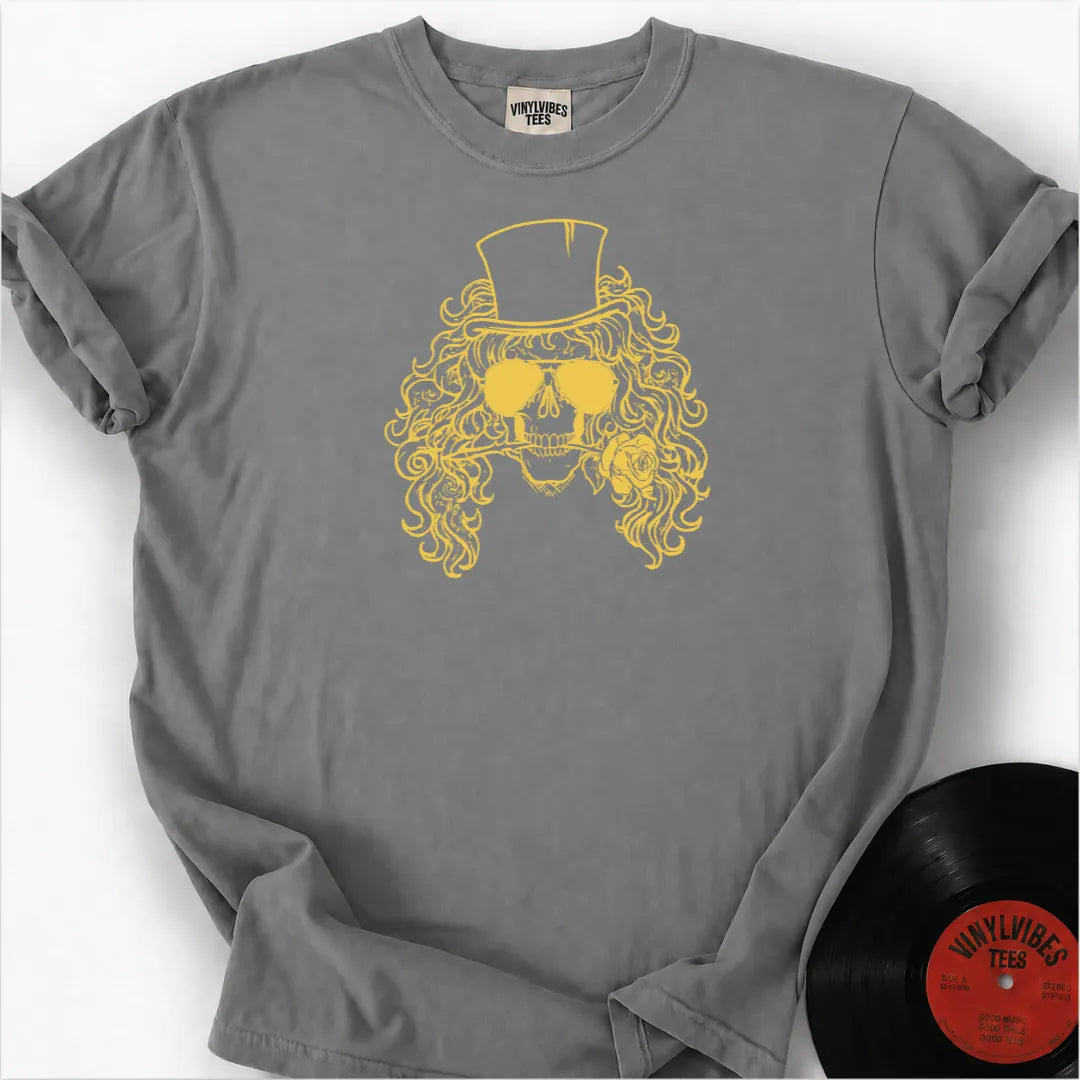 Printify T-Shirt Granite / S Skull Rose Premium T-Shirt