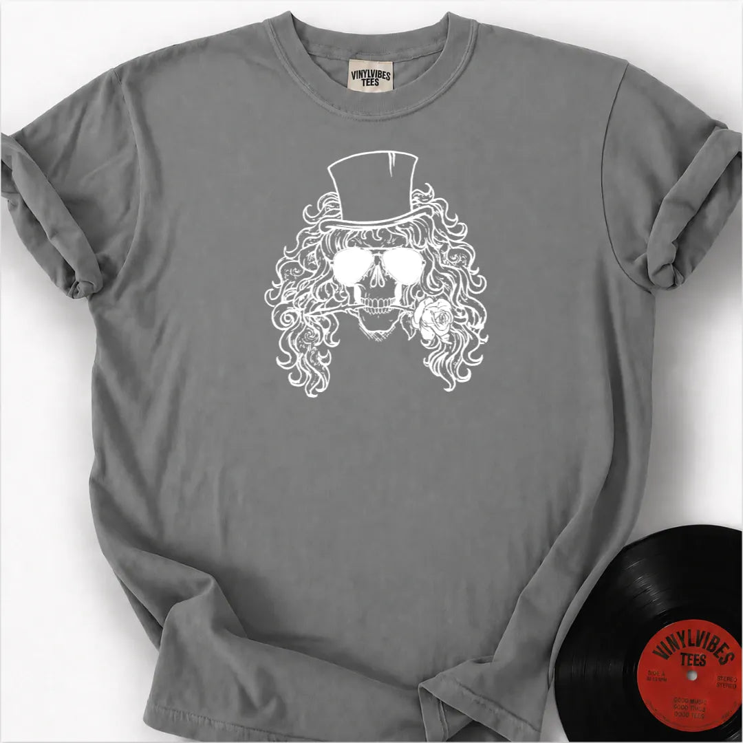 Printify T-Shirt Granite / S Skull Rose Premium T-Shirt