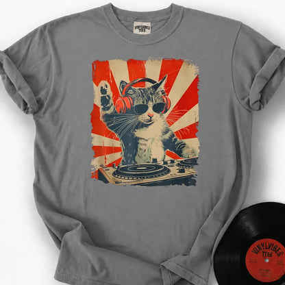 Printify T-Shirt Granite / S Vibing Cat Premium Premium T-Shirt