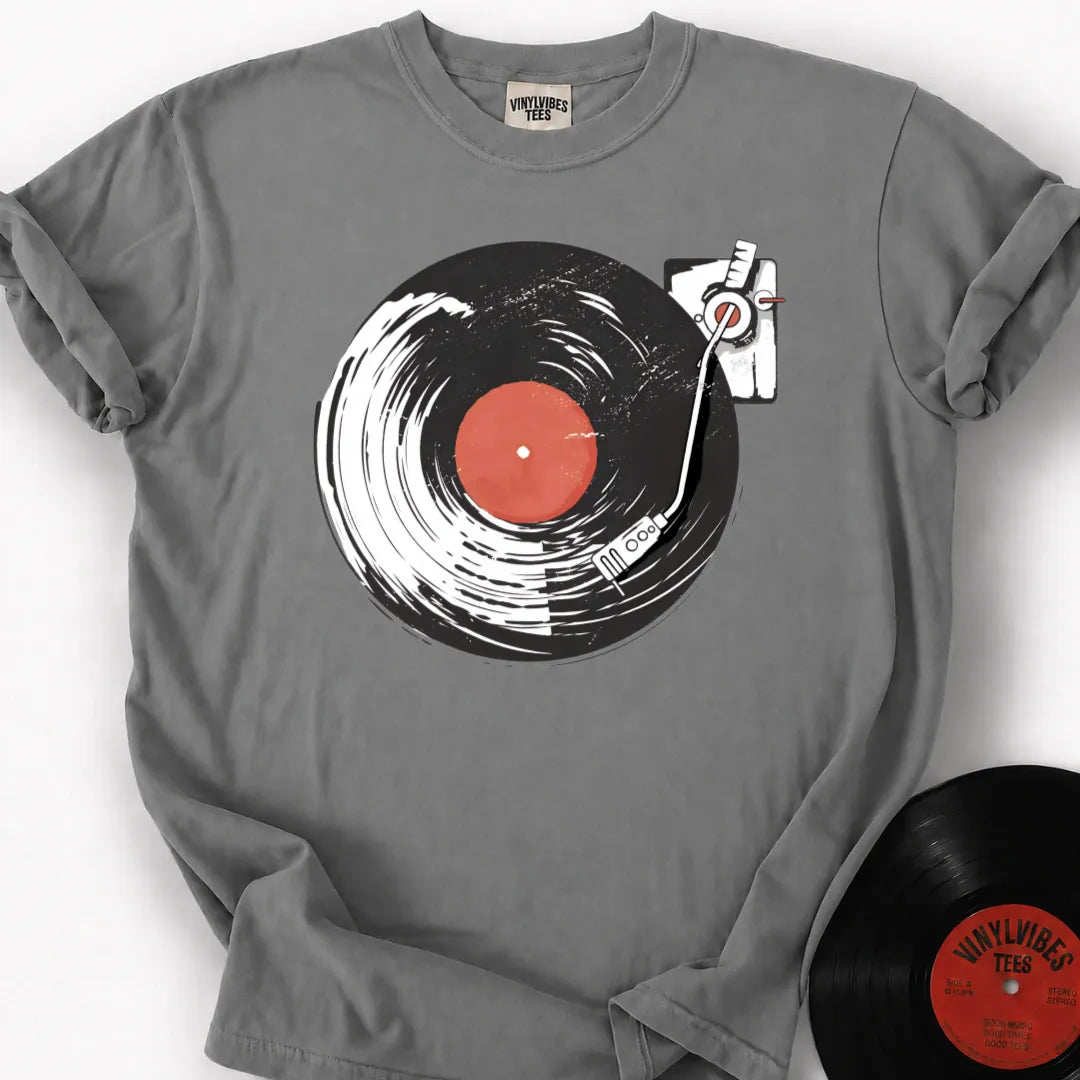 Printify T-Shirt Granite / S Vinyl Wave Premium T-Shirt