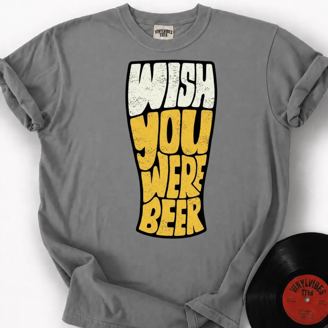 Printify T-Shirt Granite / S Wish You Were Beer Premium T-Shirt