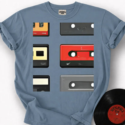 Printify T-Shirt Ice Blue / S Casette Hoarder T-Shirt