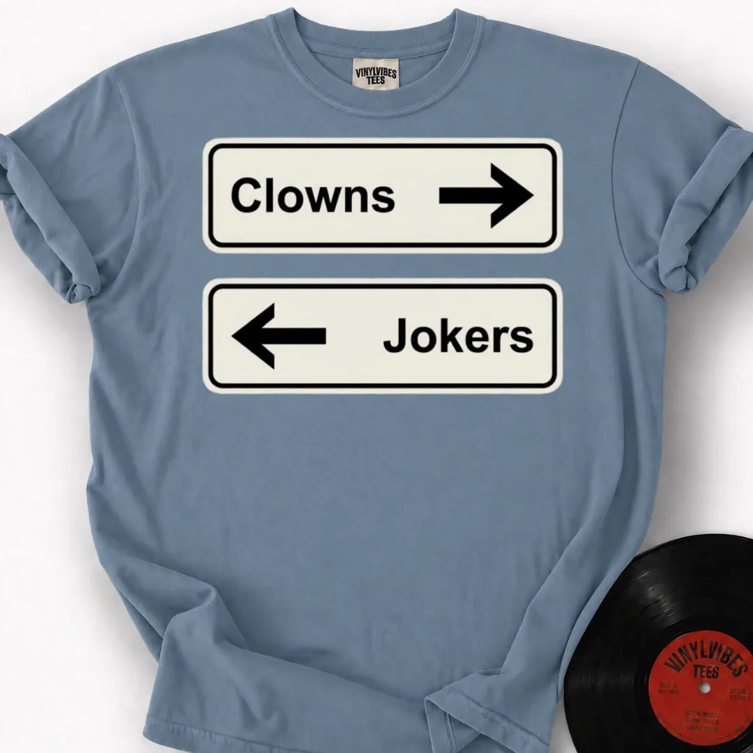 Printify T-Shirt Ice Blue / S Clowns To The Left Premium T-Shirt