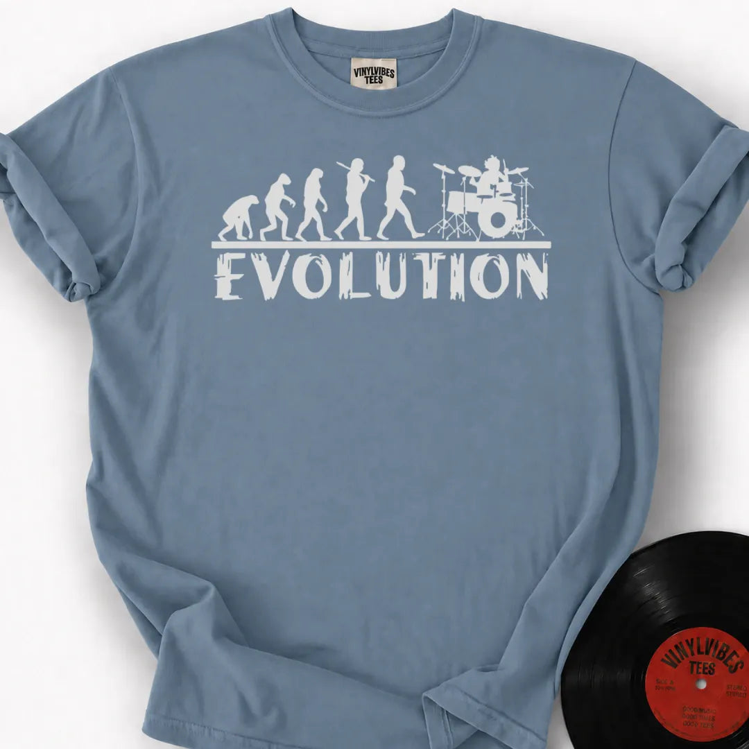 Printify T-Shirt Ice Blue / S Drummer Evolution Premium T-Shirt