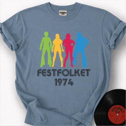Printify T-Shirt Ice Blue / S FESTFOLKET Premium T-Shirt