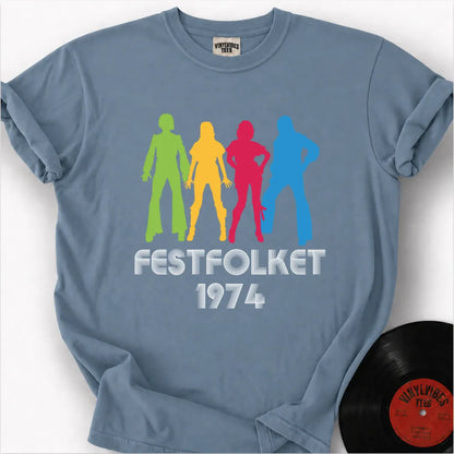 Printify T-Shirt Ice Blue / S FESTFOLKET Premium T-Shirt