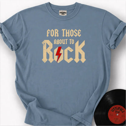 Printify T-Shirt Ice Blue / S For those about to rock Premium T-Shirt