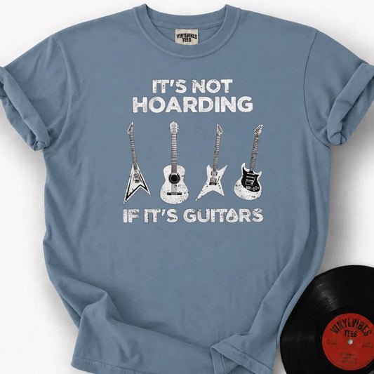 Printify T-Shirt Ice Blue / S Guitar Hoarding Premium T-Shirt