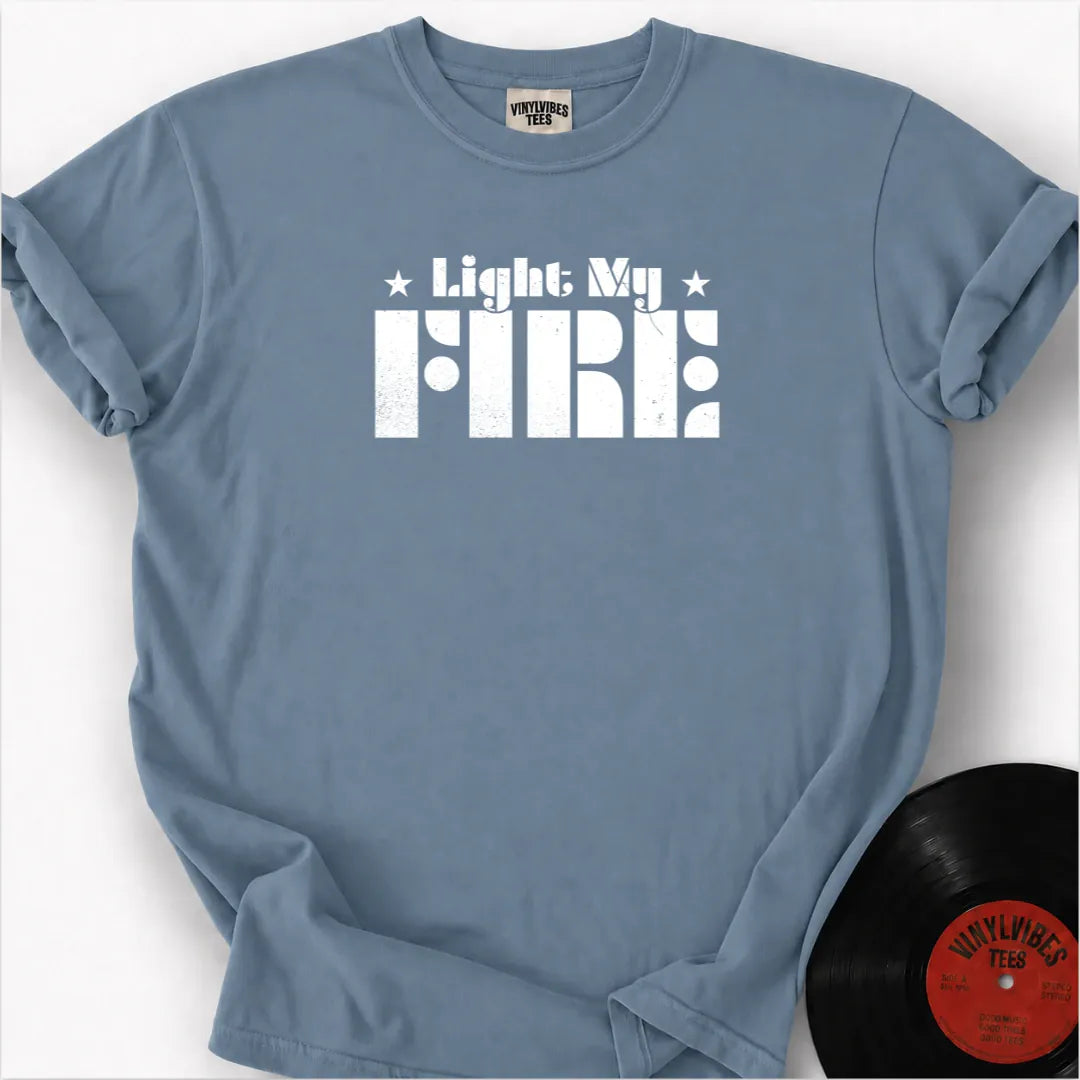 Printify T-Shirt Ice Blue / S Light My Fire Premium T-Shirt