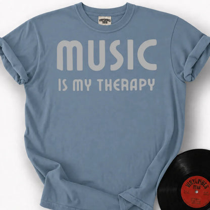 Printify T-Shirt Ice Blue / S Music Is Therapy Premium T-Shirt