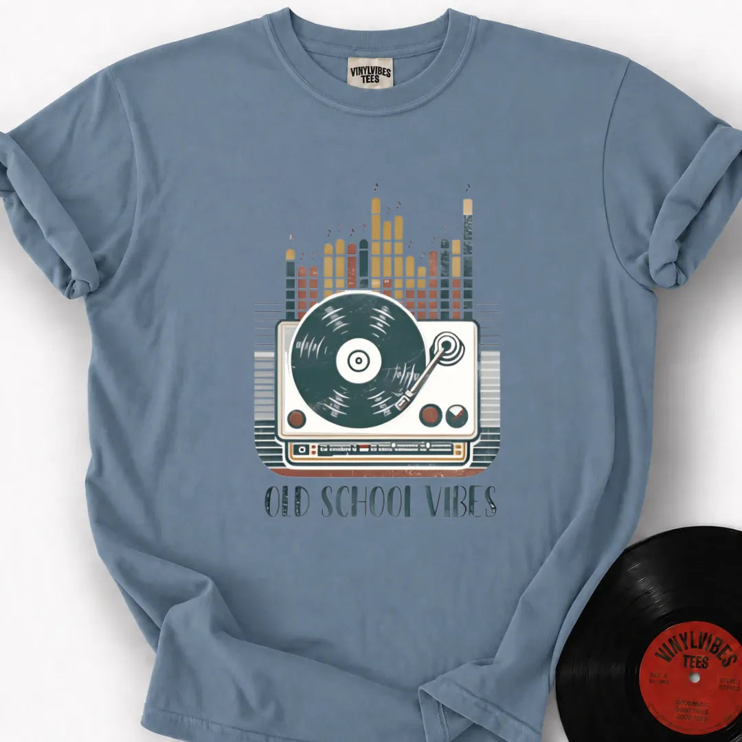 Printify T-Shirt Ice Blue / S Old Skool Vibes Premium T-Shirt