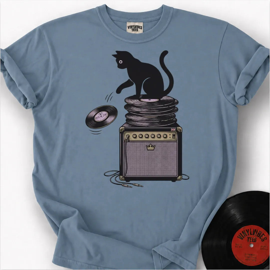 Printify T-Shirt Ice Blue / S Scratch And Spin Premium T-Shirt