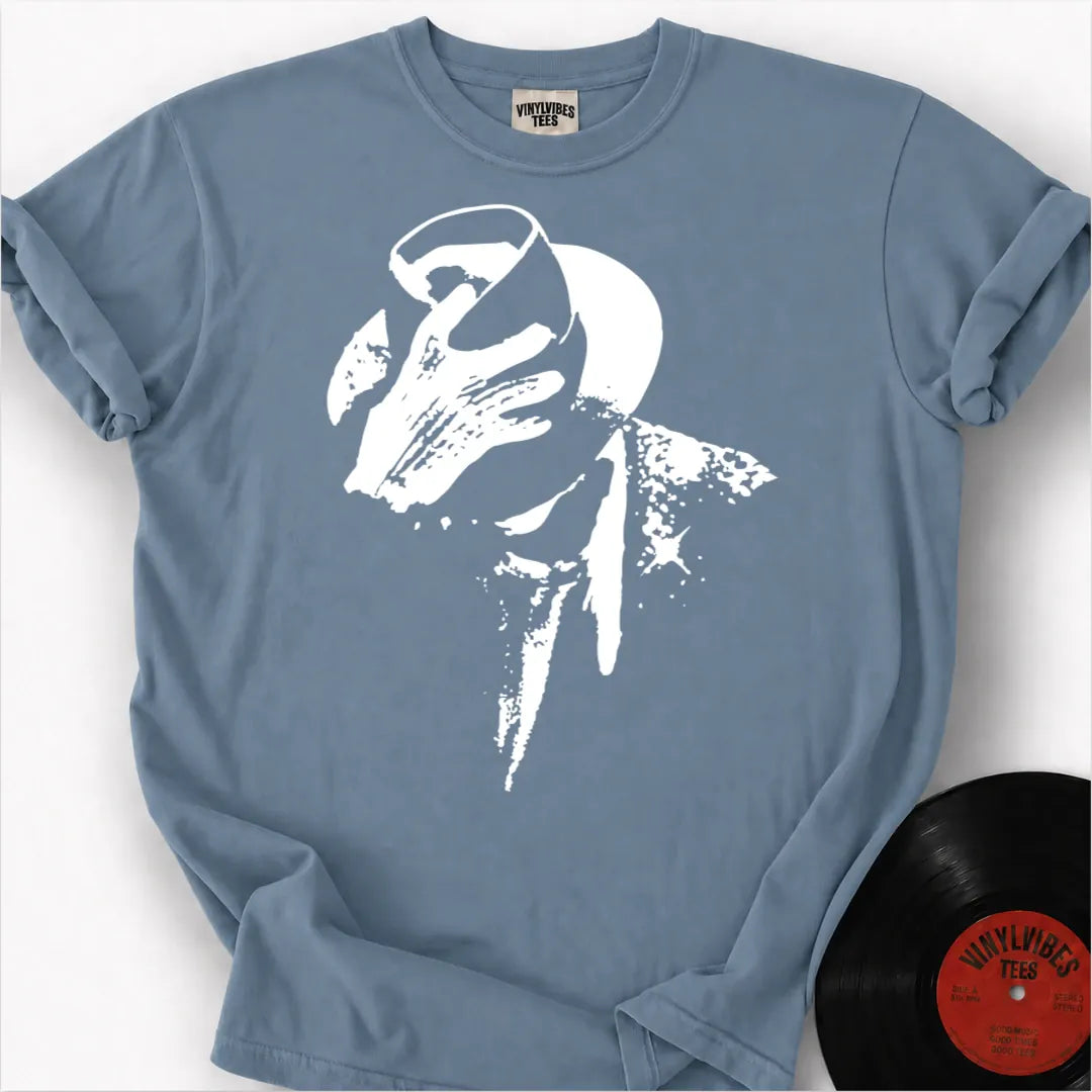 Printify T-Shirt Ice Blue / S Shadowed Fedora Premium T-Shirt