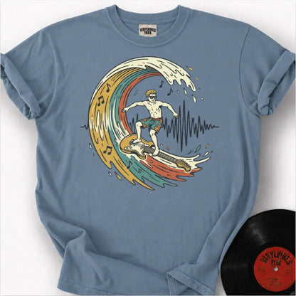 Printify T-Shirt Ice Blue / S Sonic Surfer Premium T-Shirt