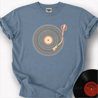 Printify T-Shirt Ice Blue / S Vinyl Dots Premium T-Shirt