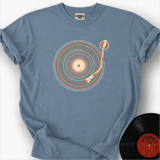 Printify T-Shirt Ice Blue / S Vinyl Dots Premium T-Shirt