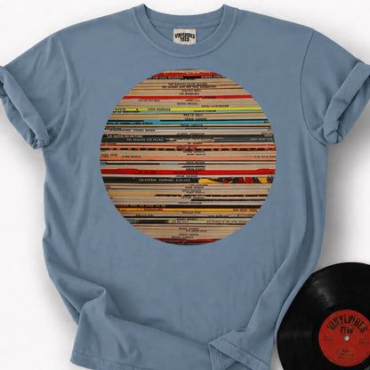 Printify T-Shirt Ice Blue / S Vinyl Globe Premium T-Shirt