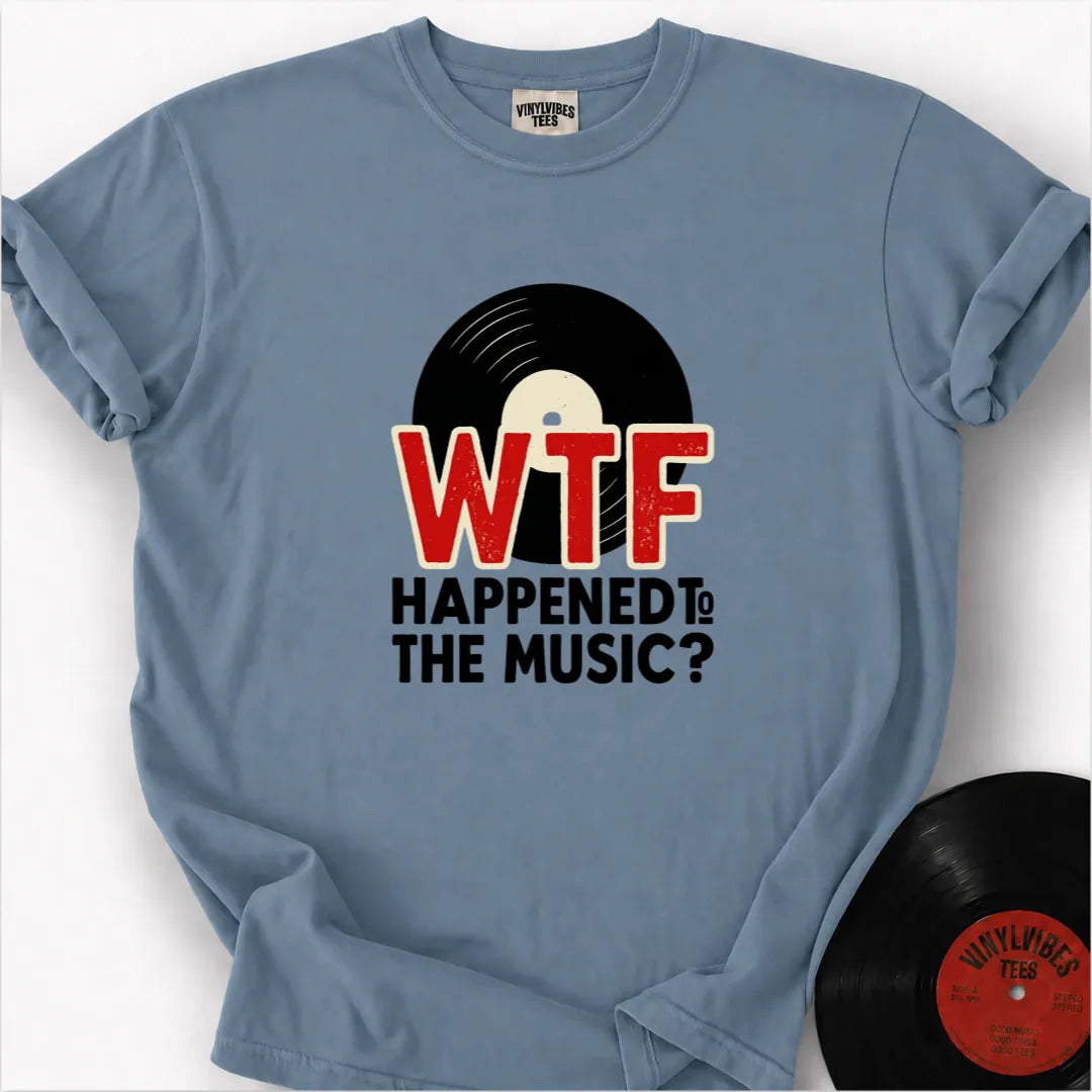 Printify T-Shirt Ice Blue / S What Happened To The Music Premium T-Shirt