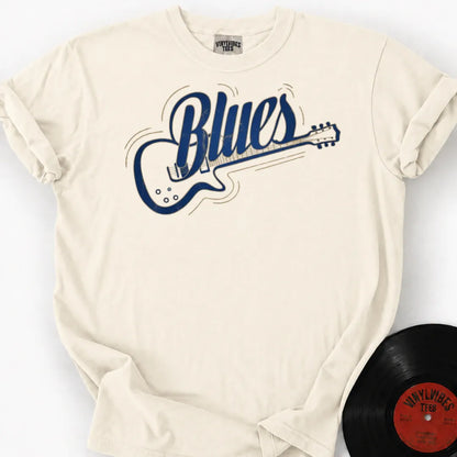 Printify T-Shirt Ivory / S Blues Guitar Premium T-Shirt 2