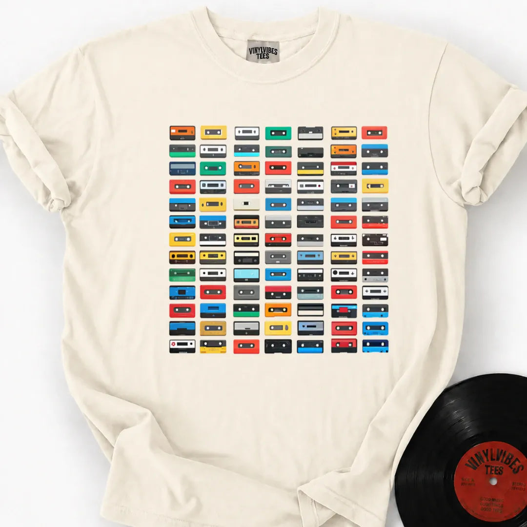 Printify T-Shirt Ivory / S Casette Hoarder Premium T-Shirt