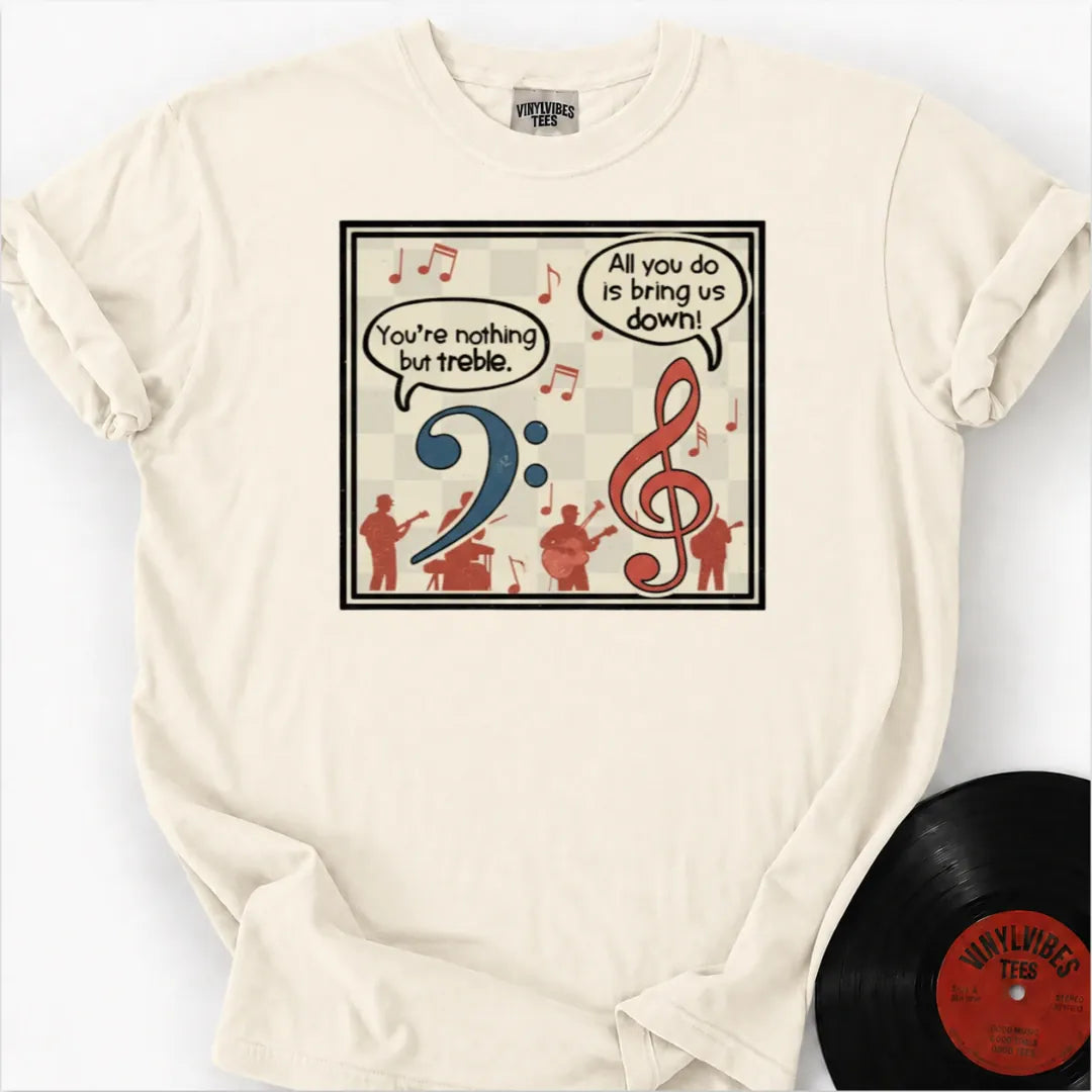 Printify T-Shirt Ivory / S Clef Quips Premium T-Shirt