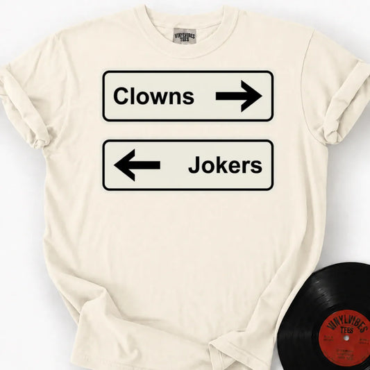 Printify T-Shirt Ivory / S Clowns To The Left Premium T-Shirt