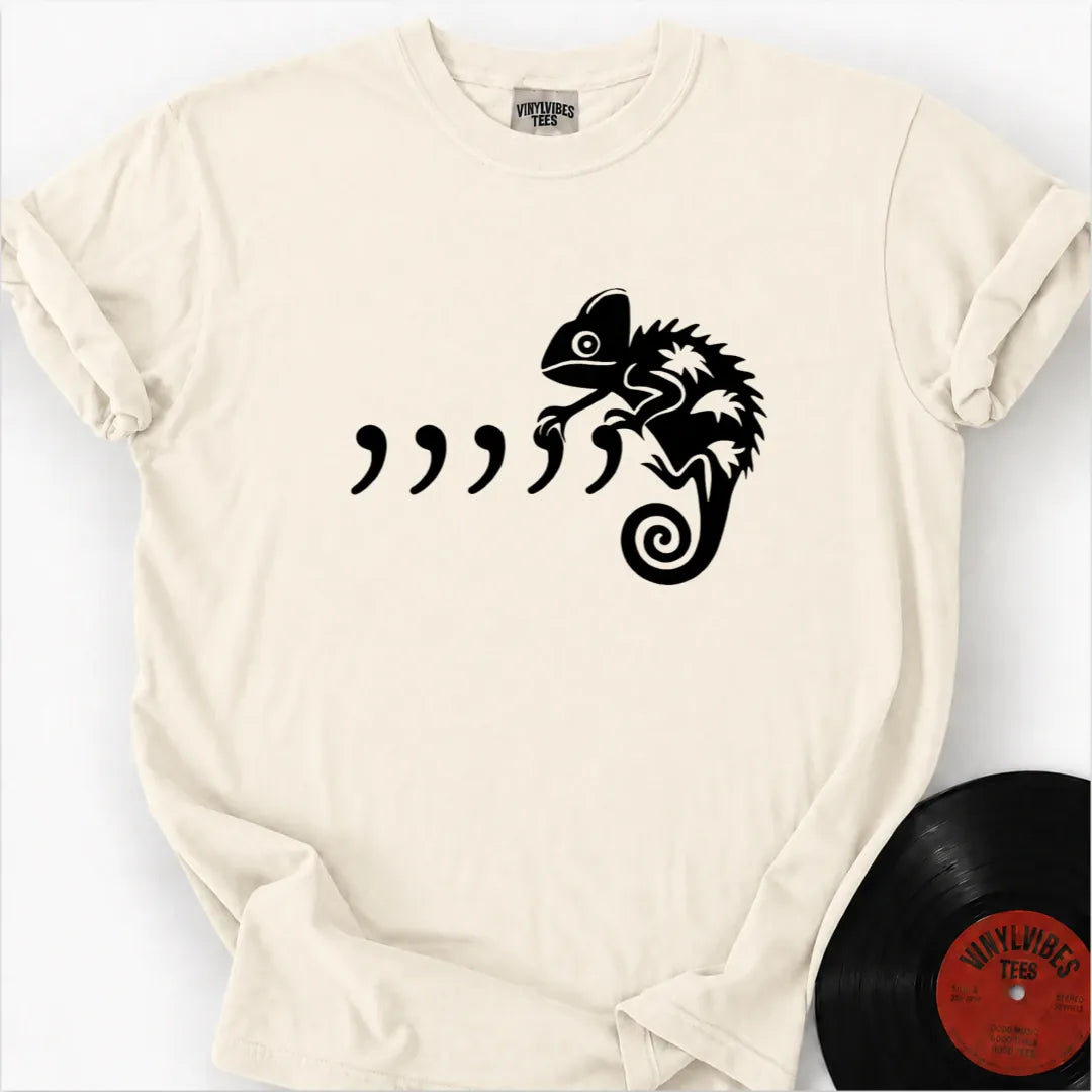 Printify T-Shirt Ivory / S Comma Chameleon Premium T-Shirt