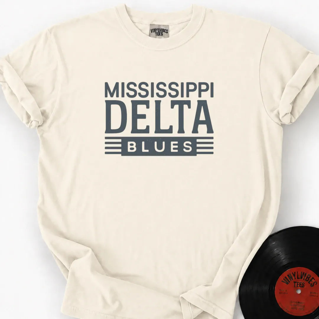 Printify T-Shirt Ivory / S Delta Blues Premium T-Shirt