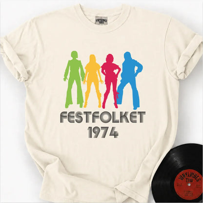 Printify T-Shirt Ivory / S FESTFOLKET Premium T-Shirt