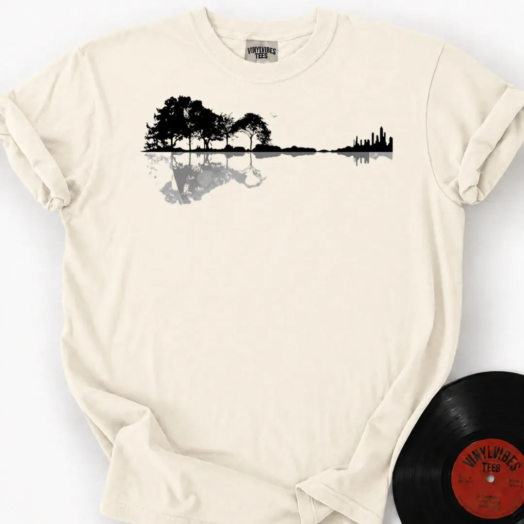 Printify T-Shirt Ivory / S Guitar Forest Premium T-Shirt