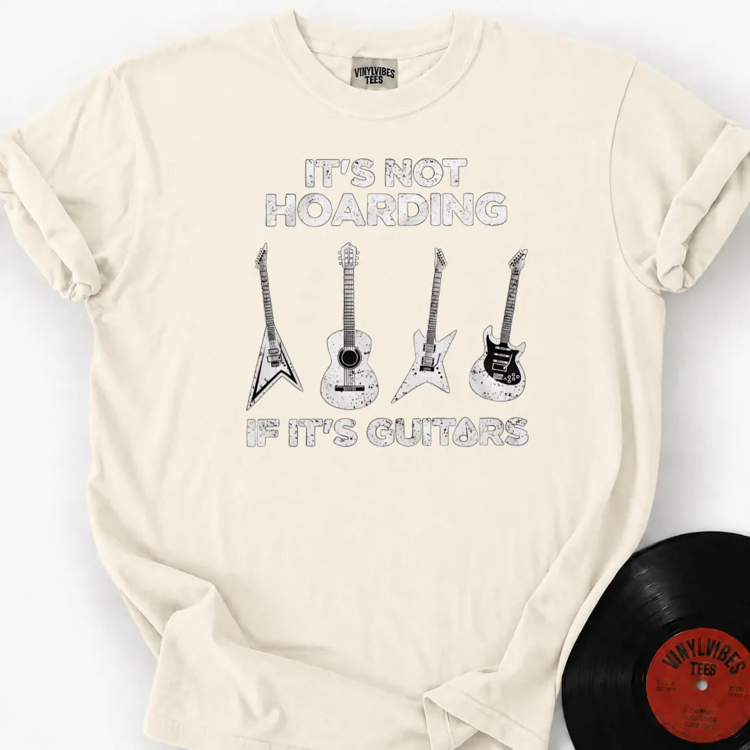 Printify T-Shirt Ivory / S Guitar Hoarding Premium T-Shirt