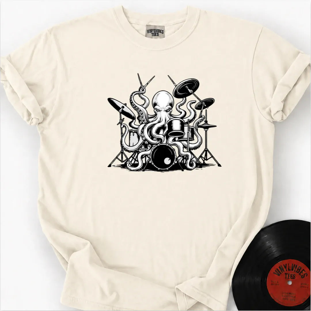 Printify T-Shirt Ivory / S Kraken The Beats Premium T-Shirt