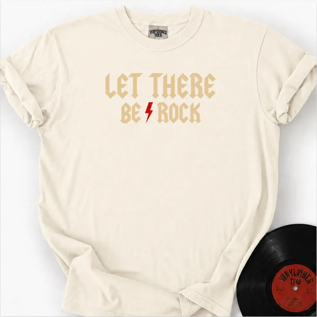 Printify T-Shirt Ivory / S Let there be rock Premium T-Shirt