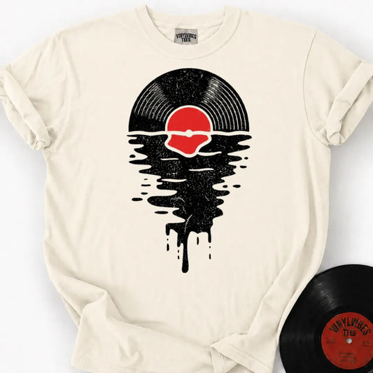 Printify T-Shirt Ivory / S Melting Sunset Premium T-Shirt