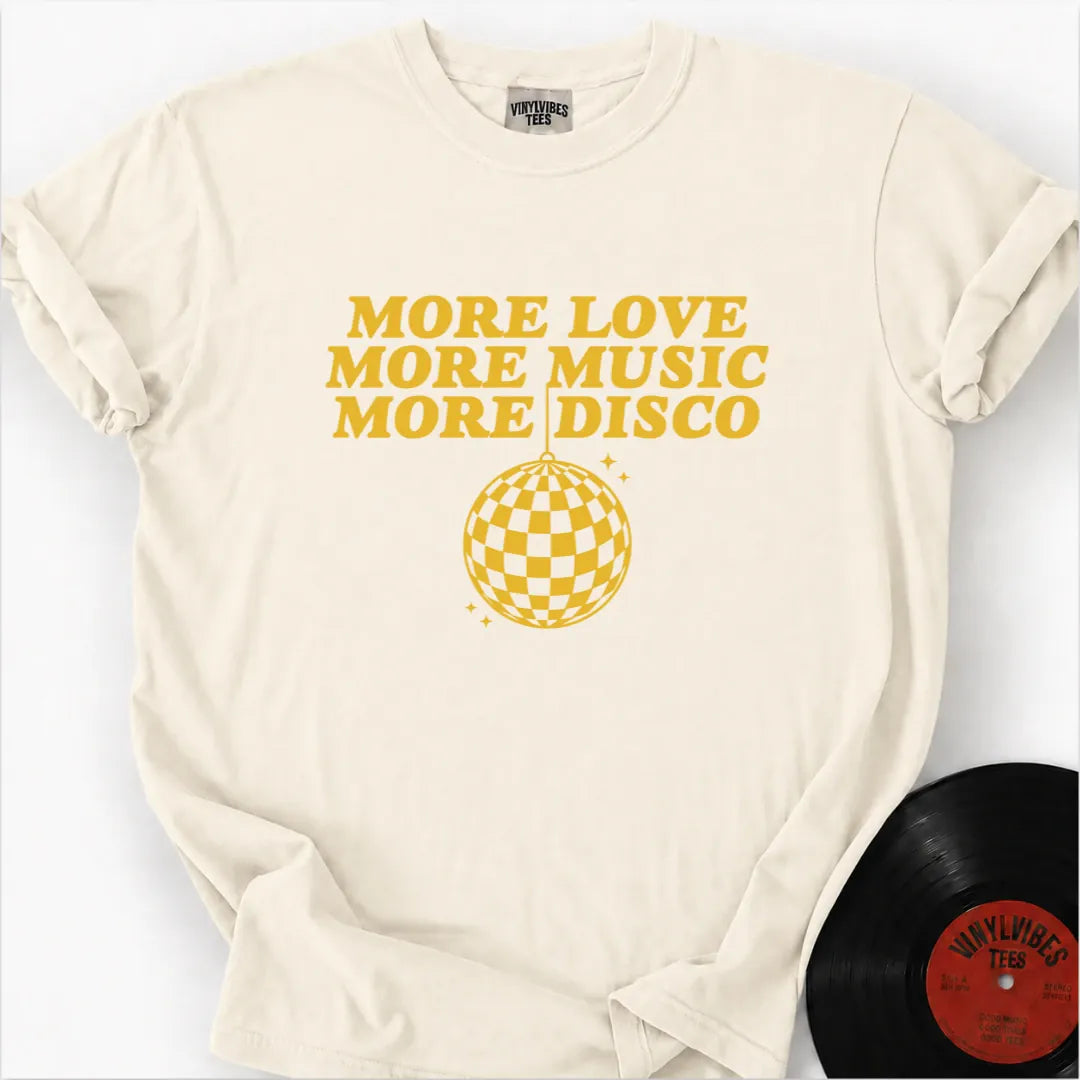 Printify T-Shirt Ivory / S MORE DISCO Premium T-Shirt