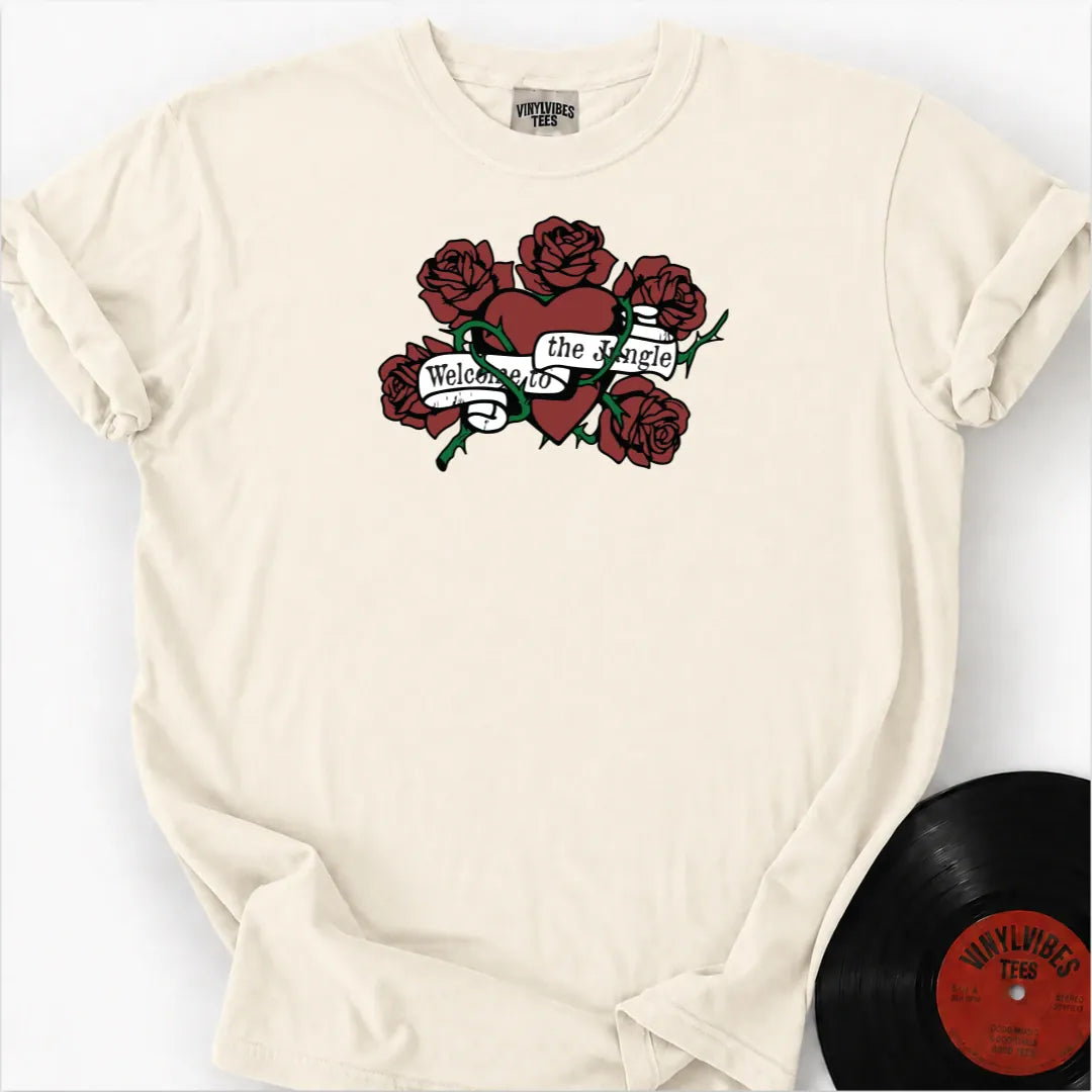 Printify T-Shirt Ivory / S November Rose Premium T-Shirt