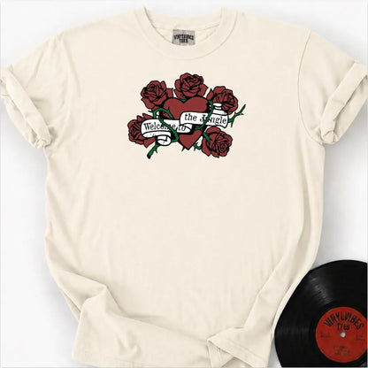 Printify T-Shirt Ivory / S November Rose Premium T-Shirt